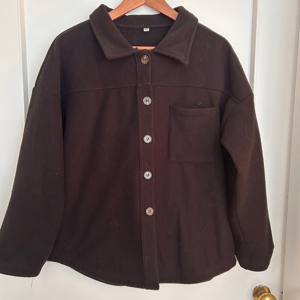 Black Fleece Jacket Size M - Picture 7 of 7
